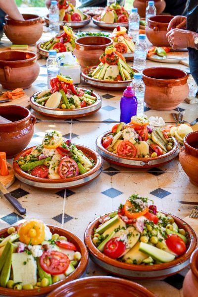 tagine cooking class taghazout bay in beautiful garden