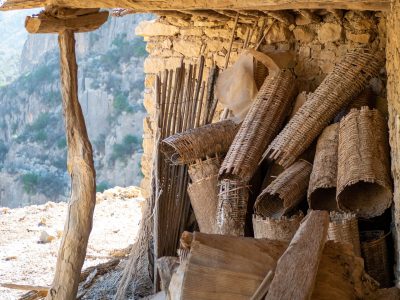 traditional bee hives in paradise valley taghazout